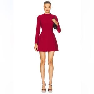 BARDOT Delphi Long Sleeve Mini Dress in Burgundy - Size US 4